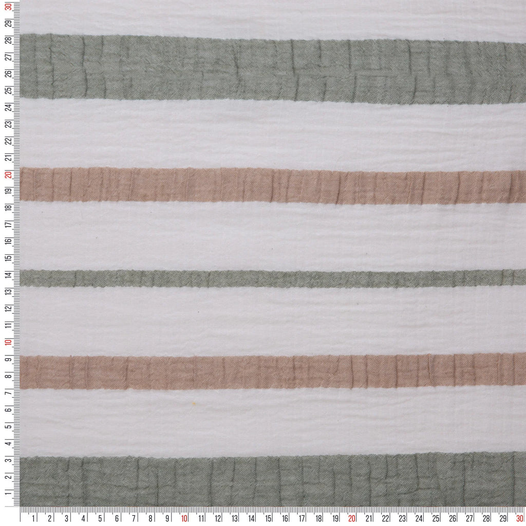 PASTEL STRIPED MUSLIN FABRIC